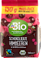 Schokolierte Himbeeren in Zartbitter dmBio