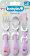 Esslernbesteck Peppa Pig, lila 3tlg babylove