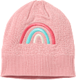Mütze mit Regenbogen-Applikation, rosa, Gr. 54/55 ALANA
