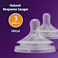Trinksauger Natural Response Silikon, Durchflussrate 3 PHILIPS AVENT