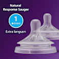 Trinksauger Natural Response Silikon, Durchflussrate 1 PHILIPS AVENT