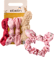 Scrunchies mit Schleifen, Rot, Rosa ebelin