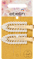 Haarklemmen mit Perlen & Glitzer, weiß ebelin