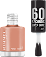 lak na nehty 60 Seconds Super Shine 110 Peach Nougat RIMMEL LONDON