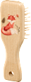 Haarbürste Motiv aus Holz  ebelin