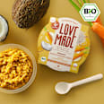 Menü Curry Reisgericht Karotte, Hähnchen, Kokos, Ingwer, ab 6 Monaten LoveMade Organics
