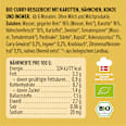 Menü Curry Reisgericht Karotte, Hähnchen, Kokos, Ingwer, ab 6 Monaten LoveMade Organics