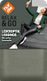 Leggings Relax & Go Lederoptik olive, Gr. 40/42 nur die