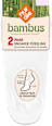 Bambus Füsslinge Socken weiß, Gr. 39 - 42 (2 Paar) nur die