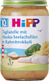 Menü Tagliatelle mit Alaska-Seelachsfilet in Rahmbrokkoli ab dem 10. Monat HiPP