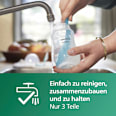 Babyflasche aus Glas Natural Response weiß, ab dem 3. Monat, 240ml PHILIPS AVENT