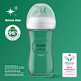 Babyflasche aus Glas Natural Response weiß, ab dem 3. Monat, 240ml PHILIPS AVENT