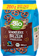 Brezeln, schokoliert in Vollmilchschokolade dmBio