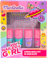 sada laků a samolepek na nehty Super Girl Martinelia