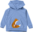 Sweatshirt mit Fuchs-Applikation & Kapuze, blau, Gr. 104 ALANA