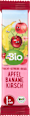 Barretta alla frutta con banana Bio, mela Bio e ciliegia Bio dmBio