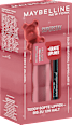 Lippenstift Super Stay Teddy Tint 55 Kneehigh & Gratis Lipliner Color Sensational 50 Dusty Rose MAYBELLINE NEW YORK