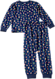 Schlafanzug mit Weihnachts-Muster, blau, Gr. 122/128 ALANA