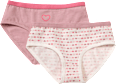 Slips mit Herz-Muster, rosa + weiß, Gr. 134/140 ALANA