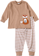Schlafanzug mit Fuchs-Applikation, braun, Gr. 104 ALANA