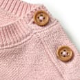 Pullover aus Strick mit Schleifen-Motiv, rosa, Gr. 80 ALANA