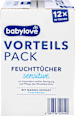 vlhčené ubrousky Sensitive 12x80 ks babylove