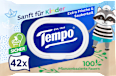 Feuchte Toilettentücher Sanft für Kinder Tempo