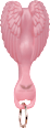 Prívesok na kľúče - Kefa pink TANGLE ANGEL