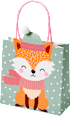 Geschenktasche Fuchs/Elch, mini hoch Profissimo