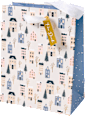 Geschenktasche Häuser/Schneekugel veredelt, midi hoch Profissimo