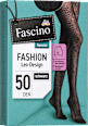 Strumpfhose mit Leo-Muster schwarz Gr. 38/40, 50 DEN Fascino