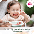 Esslernbesteck blau 2tlg. Nip