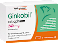 ratiopharm Ginkobil ratiopharm 240 mg Filmtabletten Ginkobil
