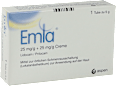 Emla 25 mg/g + 25 mg/g Creme + 2 Tegaderm Pflaster Emla