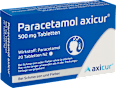 Paracetamol axicur 500 mg Tabletten axicur