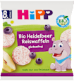 BIO rýžové oplatky s příchutí borůvek HiPP