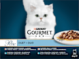 Perle kapsičky pro kočky losos a treska, mořské ryby a tuňák, losos a ryby, sardinky a tuňák ve šťávě 12x85g PURINA GOURMET