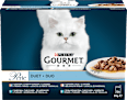 Perle kapsičky pro kočky losos a treska, mořské ryby a tuňák, losos a ryby, sardinky a tuňák ve šťávě 12x85g PURINA GOURMET