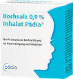 Kochsalz 0,9% Inhalat Pädia, Sterile isotonische Kochsalzlösung, Ampullen 20 x á 2,5 ml pädia