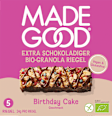 Müsliriegel Chocolate Drizzled Granola Birthday Cake Flavour (5x24g) Made Good
