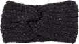 Traka za kosu – crna s ušivenim šljokicama toplo & meko