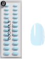 Künstliche Nägel Press Ons Short Round Baby Blue Doonails