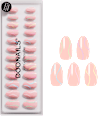 Künstliche Nägel Press Ons Short Almond Pastel Swirl Doonails