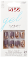 Gel Fantasy Glitter unghii false KRUSH HOUR MEDIUM SQUOVAL KISS