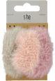 Gumičky do vlasov s kožušinou - viacfarebné s-he stylecollection