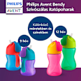 Bendy szívószálas itatópohár 12 hónapos kortól, fiú PHILIPS AVENT