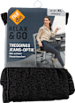 Relax & Go Treggings Jeans-Optik schwarz, Gr. 46/48 nur die