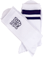 Good Vibes Socken weiß lila, Gr. 43 - 46 (2 Paar) nur die