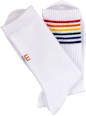 Good Vibes Socken weiß Regenbogen, Gr. 43 - 46 (2 Paar) nur die