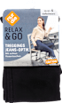 Relax & Go Treggings Jeans-Optik tiefschwarz, Gr. 38 - 40 nur die